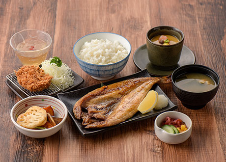 鹽烤花魚膳