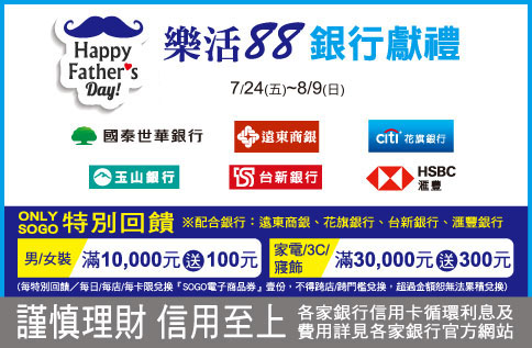 樂活88銀行獻禮