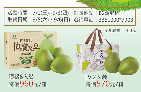 B2 麻豆區農會109年度【柚?寶】文旦預購活動