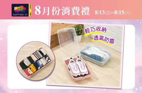 8月份消費禮