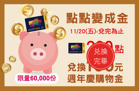 新竹店 週年慶購物金 兌換完畢