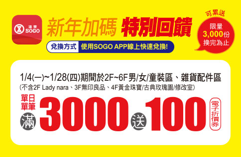 新年加碼特別回饋