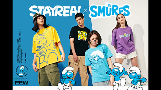 忠孝館B1 ROCKCOCO【STAYREAL x THE SMURFS】藍色小精靈聯名系列首度曝光