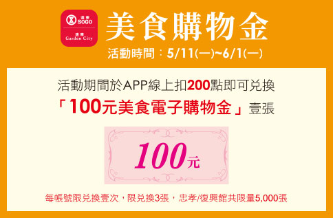 圖片:APP美食購物金