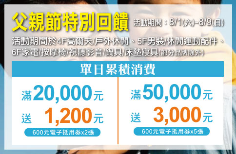 父親節特別回饋