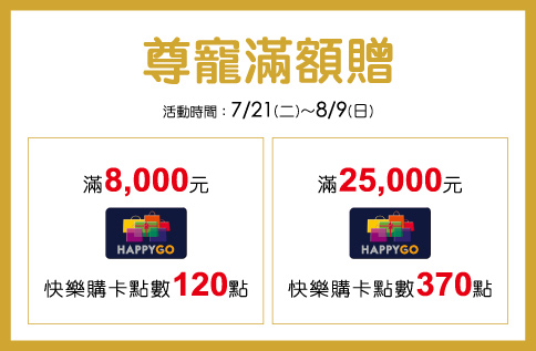 尊寵滿額贈