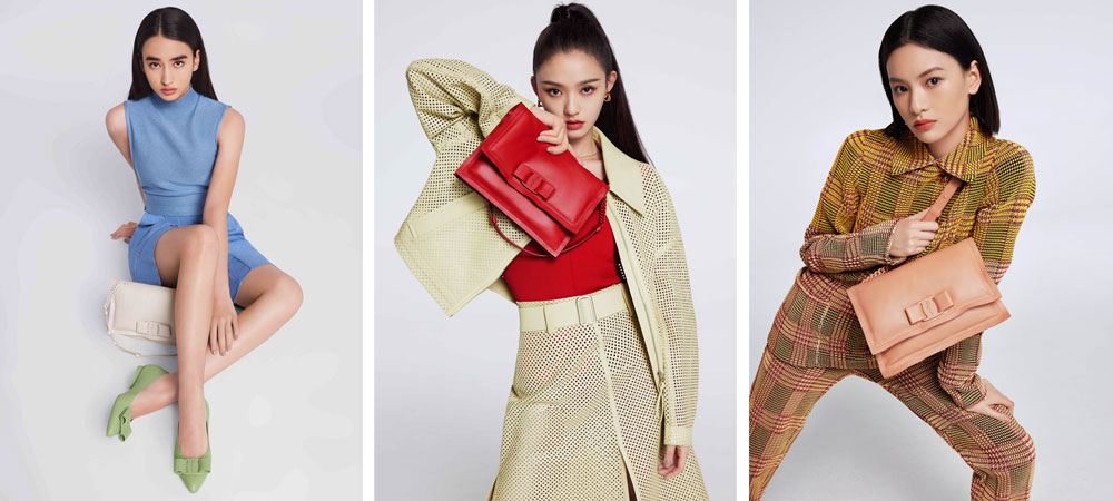 Salvatore Ferragamo Viva形象大使 李宛妲、林允、邱天(左起)