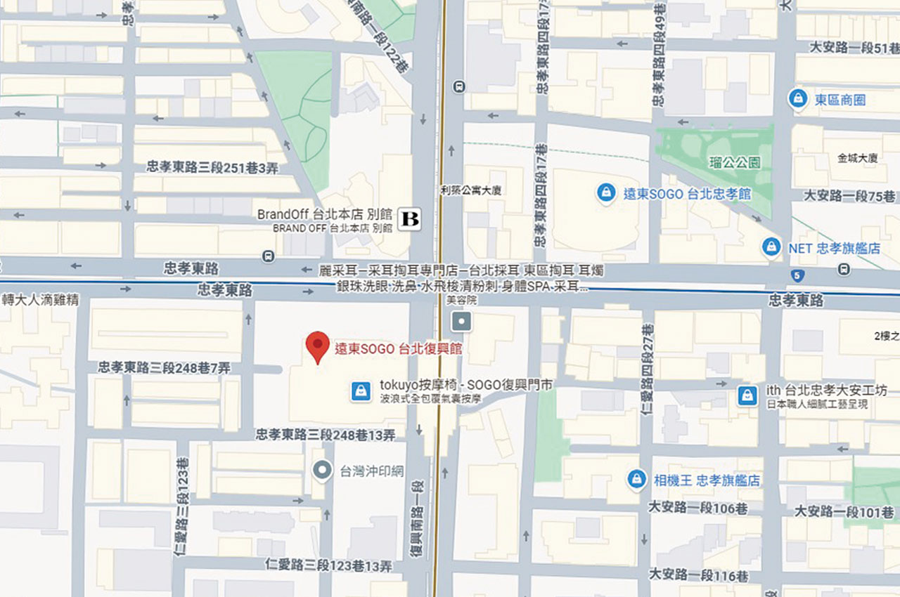 台北市忠孝東路三段300號